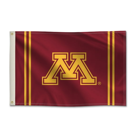 Minnesota Golden Gophers 2' x 3' College Sports Printed Flag - NCAA Licensed - Nylon - School Banner (Maroon, Gold)