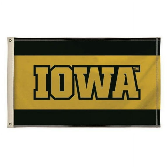 Showdown Displays 810003IOWA-004 3 x 5 ft. Iowa Hawkeyes NCAA Flag - No.004