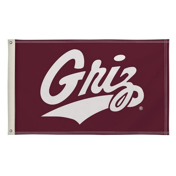 Showdown Displays 810003UMT-001 3 x 5 ft. Montana Grizzlies NCAA Flag - No.001