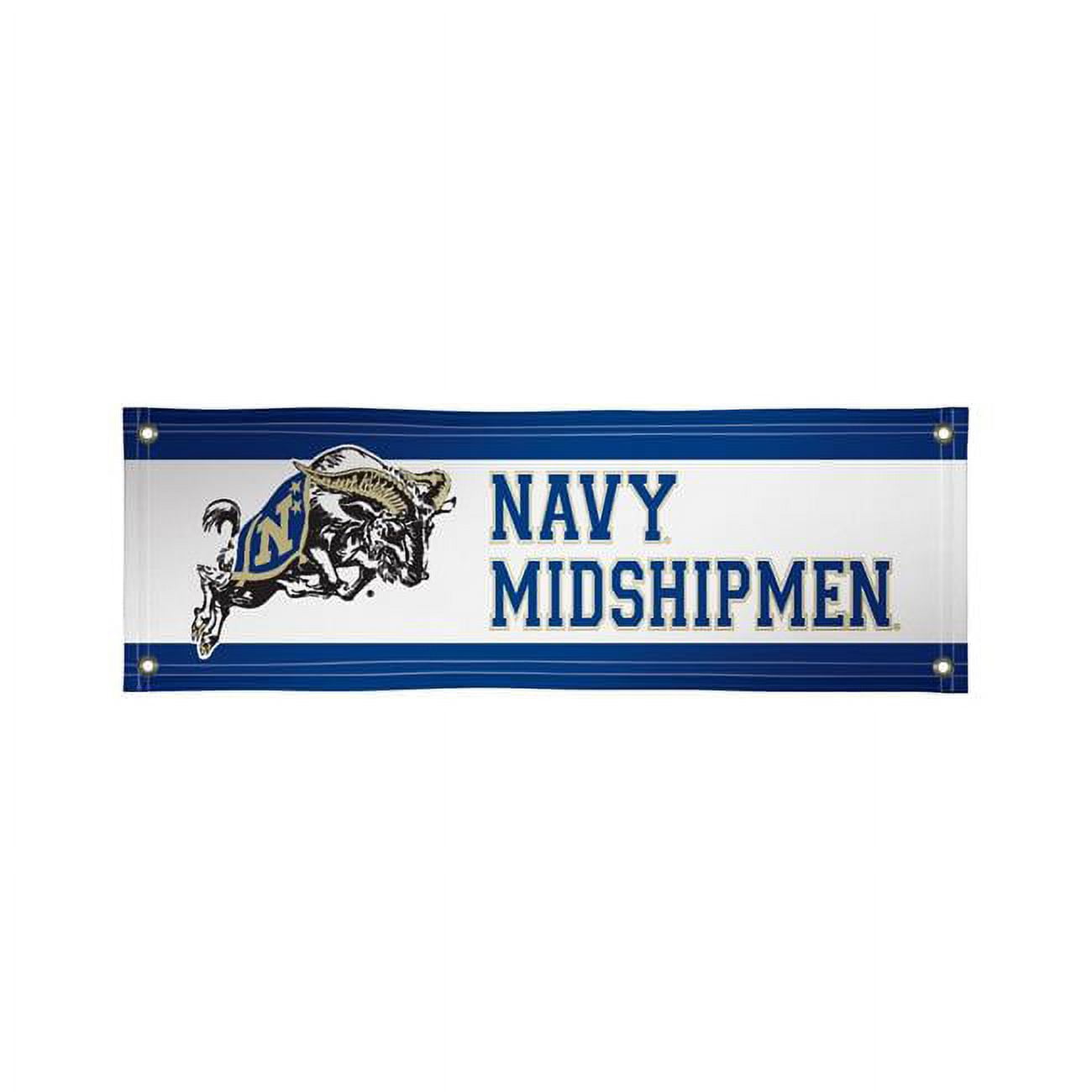 Showdown Displays 810022NAVY-001 2 x 6 ft. NCAA Navy Midshipmen Vinyl Banner - No.001