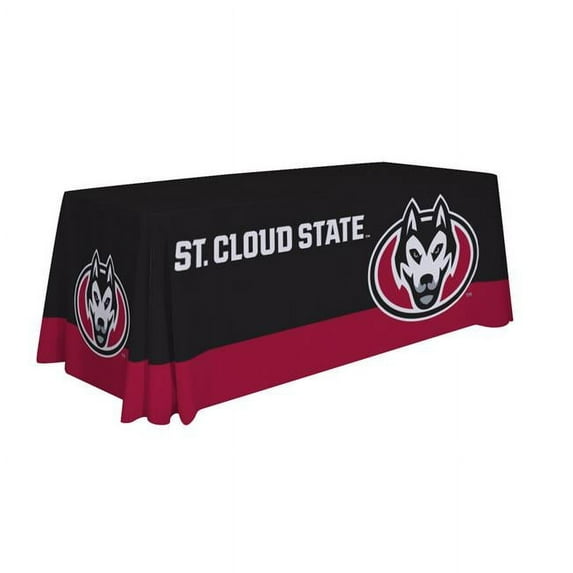 Showdown Displays 810026SCSU-003 6 ft. NCAA St. Cloud State Huskies Table Throw - No.003