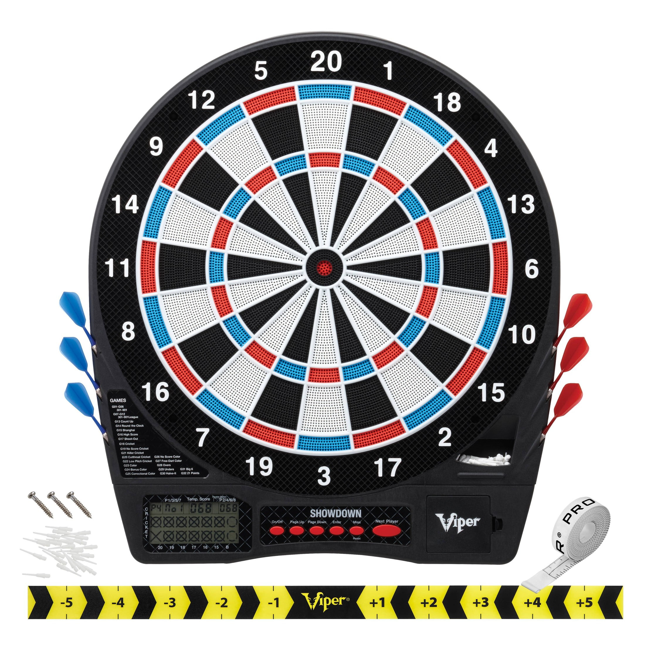 Viper Showdown 15.5" Electronic Soft Tip Dartboard with LCD Display