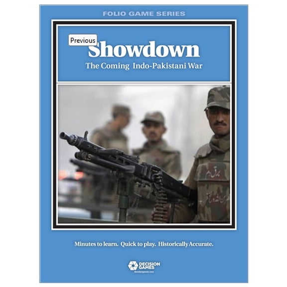 Decision Games Showdown The Coming Indo-Pakistani War Folio Game Series DCG 1618
