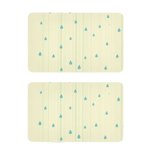 Shower 2 Pack 4x2.5 Inch Magnetic Stickers Thick and Strong for Fridge Dishwasher Teaching