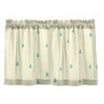 thumbnail image 1 of Shower 27"x24" Linen Look Cafe Curtain Set with Privacy and UV Protection, 1 of 8