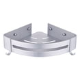 thumbnail image 1 of Shower Adhesive Wall Mounted Corner Shelf Aluminum Shampoo Holder Storage for Toilet - Triangle, 1 of 7