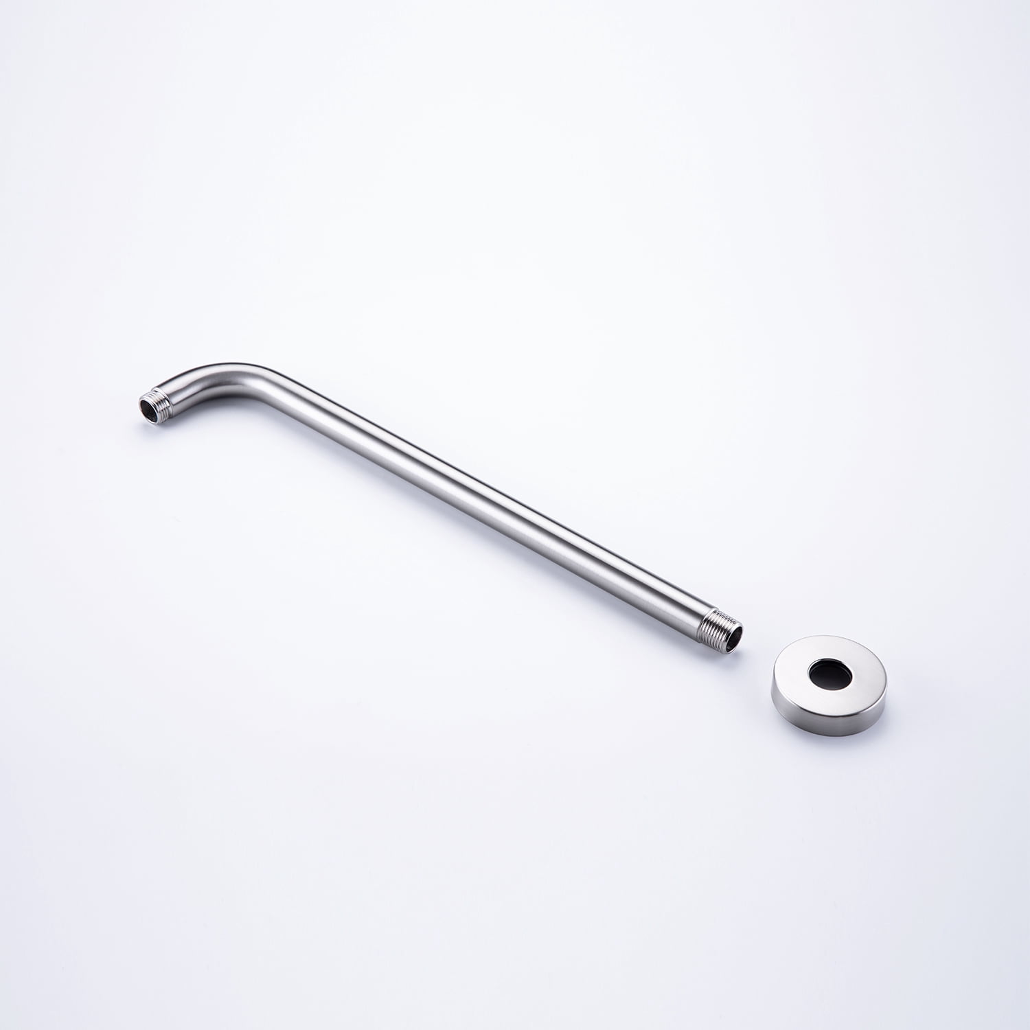 Shower Arm, Extra Fixed Arm with Flange, Stainless Steel Wall-Mounted ShowerHead Arm