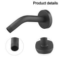 thumbnail image 1 of Shower Arm With Flange 6 Inch Wall Mount Replacement Shower Head Arm Stainless Steel Bathroom Accessories Chrome matte black Smile Home, 1 of 9