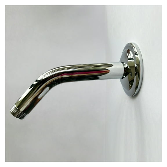 Shower Arm with Flange, 1/2 NPT Rain Shower Head Extension - Wall Mount, 304 Stainless Steel, Modern Bathroom Fixture, Easy Install
