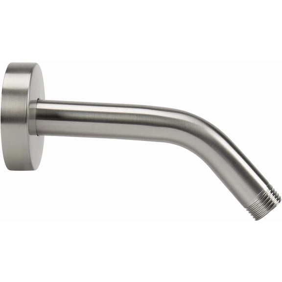 Shower Arm with Flange, 6-Inch 304 Stainless Steel Shower Extension Pipe, Wall-Mounted Rust-Resistant Showerhead Extender in Brushed Nickel