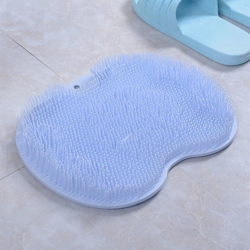 Shower Back & Foot Scrubber,Wall Mounted Back Scrubber Silicone Bath ...