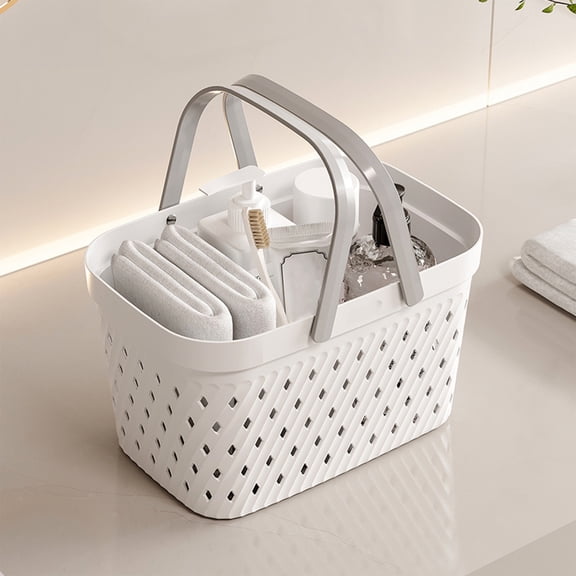 Shower Basket, Bathroom Storage Caddy, Portable with Handles and Drain Holes, for Shower Organization, Versatile Home Use