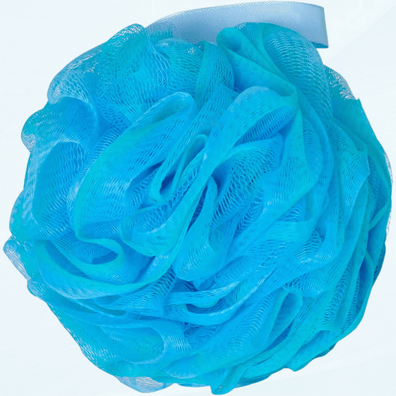 Shower Bath Sponge XL 75g Soft Shower Loofahs Balls for Body Wash Men Women Bathroom Accessories, 1 Pack, Blue-Green
