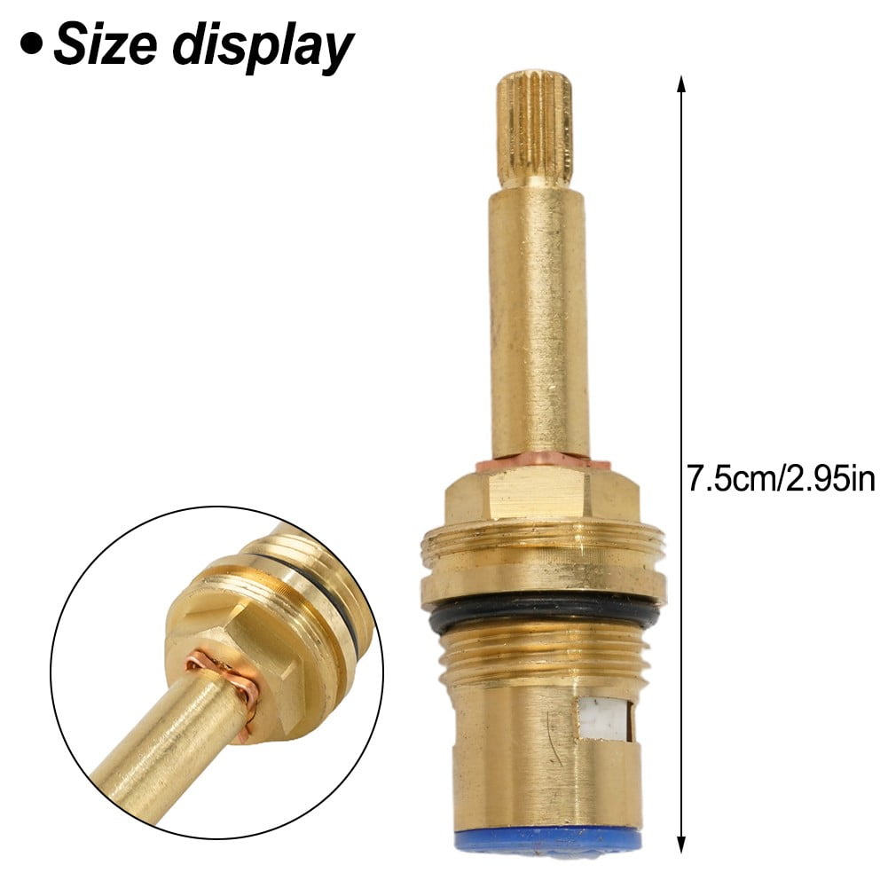 Shower Bath Tap valve Cartridge Quarter Turn flow Long Tall Stem insert