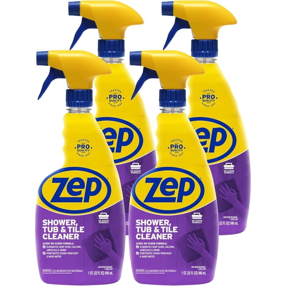 Shower Bathtub and Tile Cleaner 32 ounces 32 (4-pack) Eliminates hard water stains and limescale