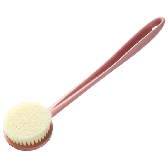 Shower Body Brush With Bristles Scrubber Bath With Curved Long Handle For Skin Exfoliating Wet Dry Massage For Deep Cleaning Foot Reach Hygiene Tool