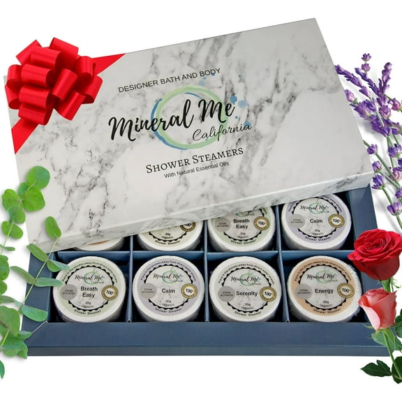 Shower Bombs Aromatherapy, Shower Steamers with Organic Essential Oils for Vaporizing Steam Spa