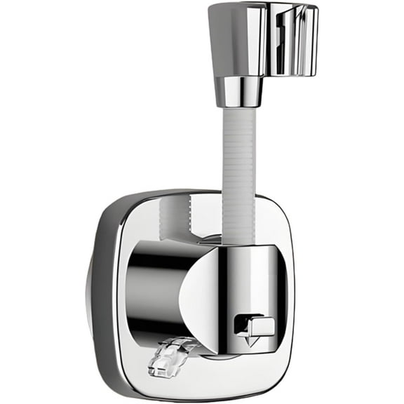 Shower Bracket- Adjustable Suction Cup Design,Wall Mount Shower Head Bracket | for Home Bathroom Toilet College Dorm Dormitory Hotel Housesilvery 1 PCS