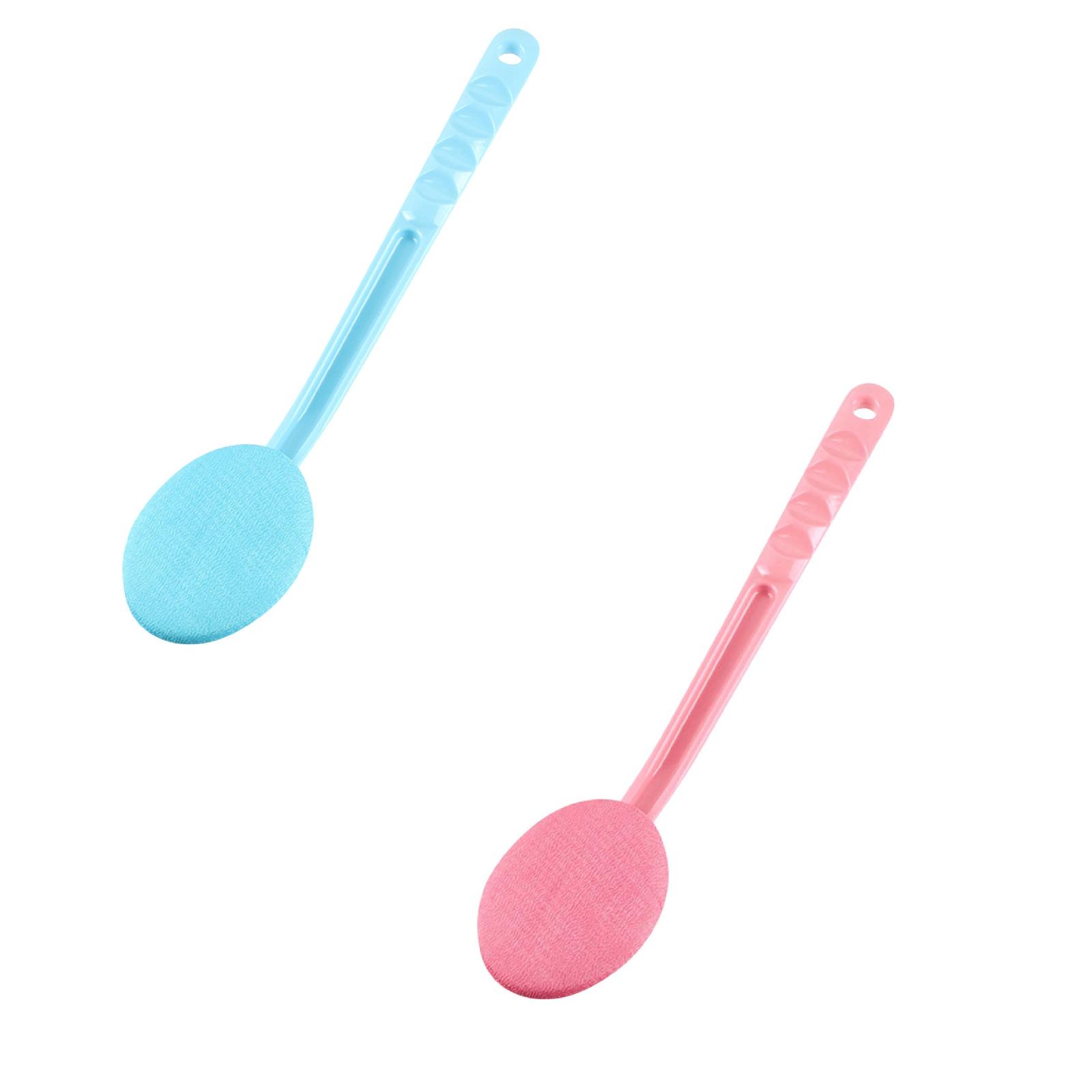 Shower Brush, Back Massage long handle 2 Pack 15 Inch Easy Lotion
