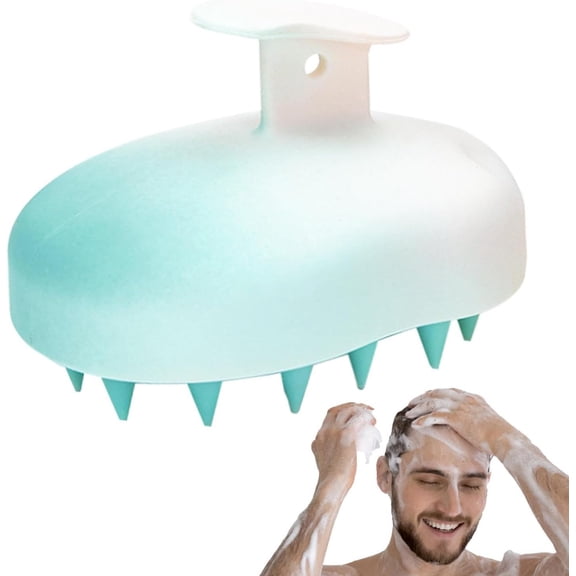 Shower Brush for Hair | Shower Hair Growth Shampoo Brush,Waterproof Scalp Exfoliator with Soft TPE, Hair Scrubber and Scalp Care Scrubber for All Hair Types