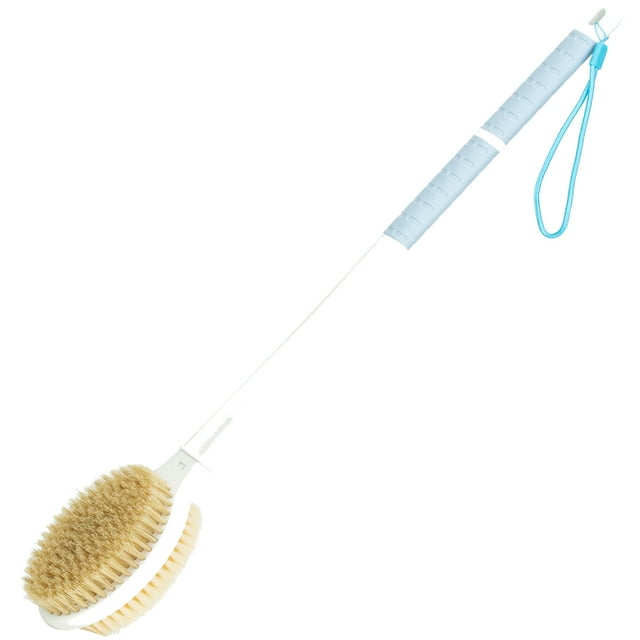 Shower Brush with Soft and Stiff Bristles,Back Scrubber 20.5" Extra