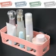 thumbnail image 1 of Shower Caddy under $5! kkbbma Shower Caddy Wall Mounted,Heavy Duty Bathroom Organizer,Removable Shelves for Inside Shower, Shampoo, Waterproof Suction Plastic Storage for Bathroom Accessories Holder,, 1 of 9