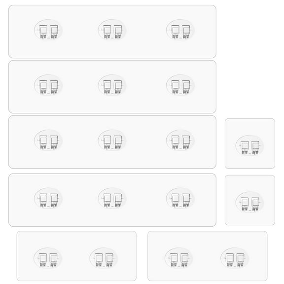 Shower Caddy Adhesive Replacement, Shower Caddy Adhesive 8 Pack, Shower Shelf Adhesive, Suitable for Hanging Hooks, Soap Holder, Bathroom Rack, Kitchen Rack