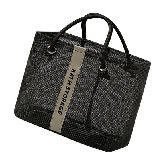 Shower Caddy Bag Mesh Toiletry Bag Washroom Storage Basket Bathroom Organizer Shower Bag with Handle