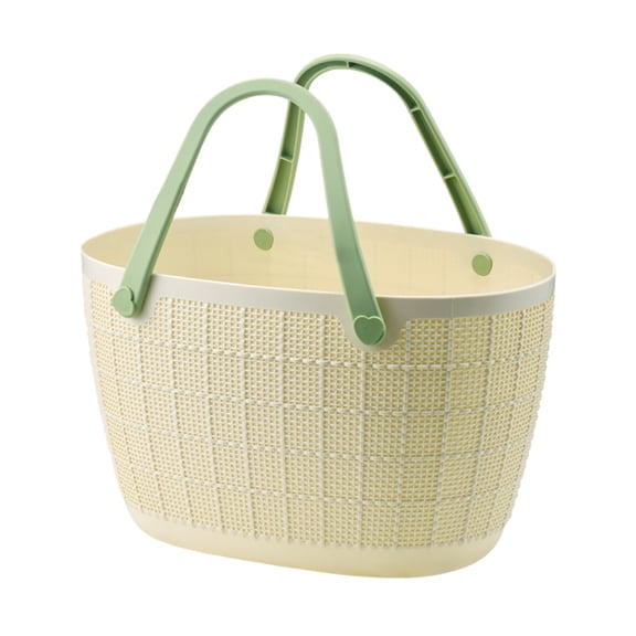 Shower Caddy Basket, Laundry Basket with Handle, Portable Large Capacity Organizer Storage Tote, Drainage Toiletry Bag Bin for Bathroom, College Dorm Room Essentials, Kitchen, Camp, Gym