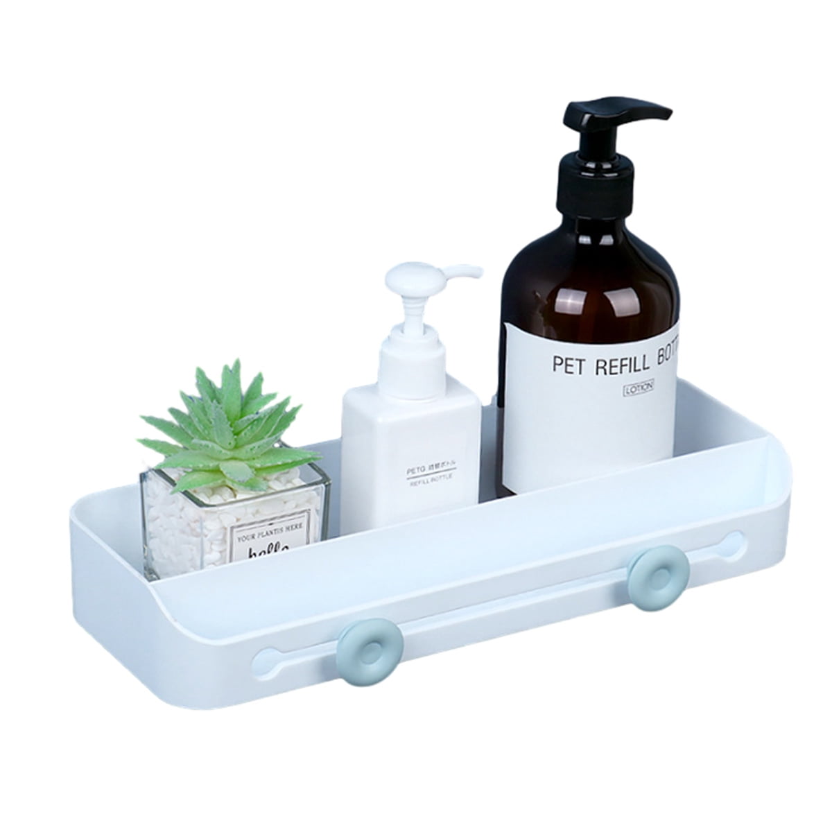 Shower Caddy Bathroom Organizer Shelf: self Adhesive Wall Mounted Rack ...