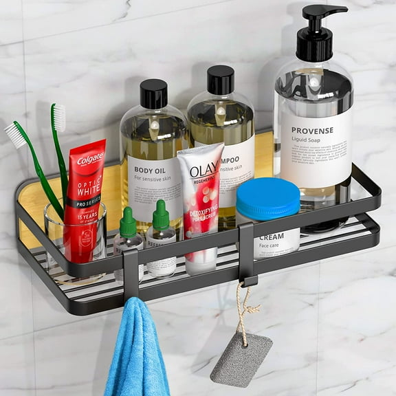 𝗣𝗿𝗲𝗺𝗶𝘂𝗺 Shower Caddy Bathroom Shelf, Black