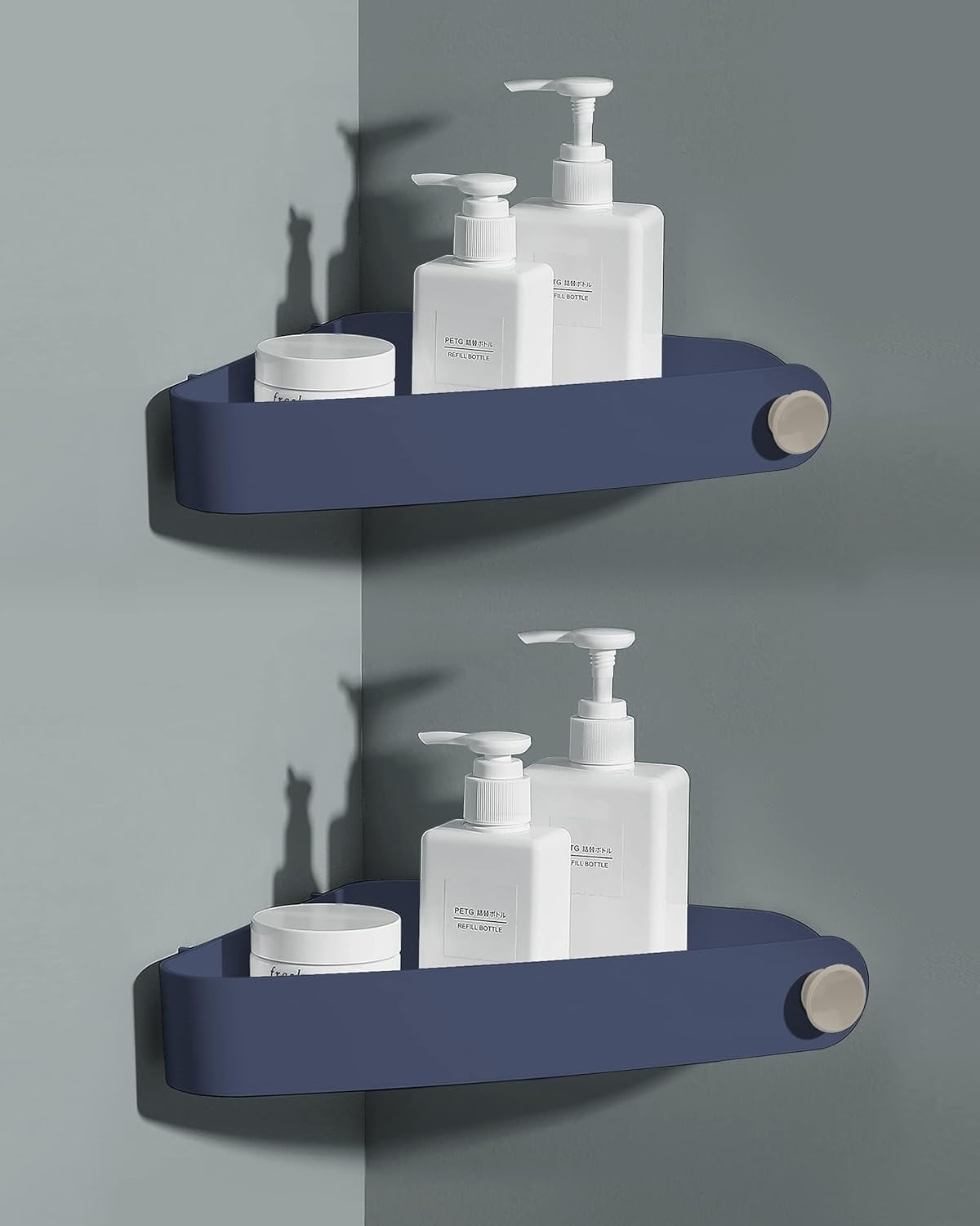 Shower Caddy Corner, 2 Pack Adhesive Corner Shower Shelves for Bathroom ...