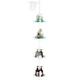 thumbnail image 1 of Shower Caddy Corner, 4 Adjustable Shelves with Tension Pole, Bathtub Storage Organizer for Shampoo Accessories, up to 123 Inch, 1 of 7