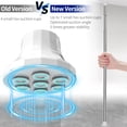 thumbnail image 1 of Shower Caddy Corner for Bathroom, Tension Pole, Adjustable 25in-114in Floor to Ceiling, Standing Shower Tension Rod Organizer, 4 Tier Bathroom Storage Shelves, Silver, 1 of 8