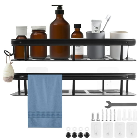 Shower Caddy No Drill Shower Organizer Rustproof Shower Shelf Hollowed Shower Caddy Shelf Multifunctional Shower Organizer Shelf Practical Shower Storage Rack for Home Bathroom