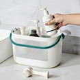 thumbnail image 1 of Shower Caddy with Handle, Thick Plastic Bathroom Storage Basket, Portable Shower Tote with Drainage Holes, Multipurpose Organizer for Fruit and Home Use, 1 of 9