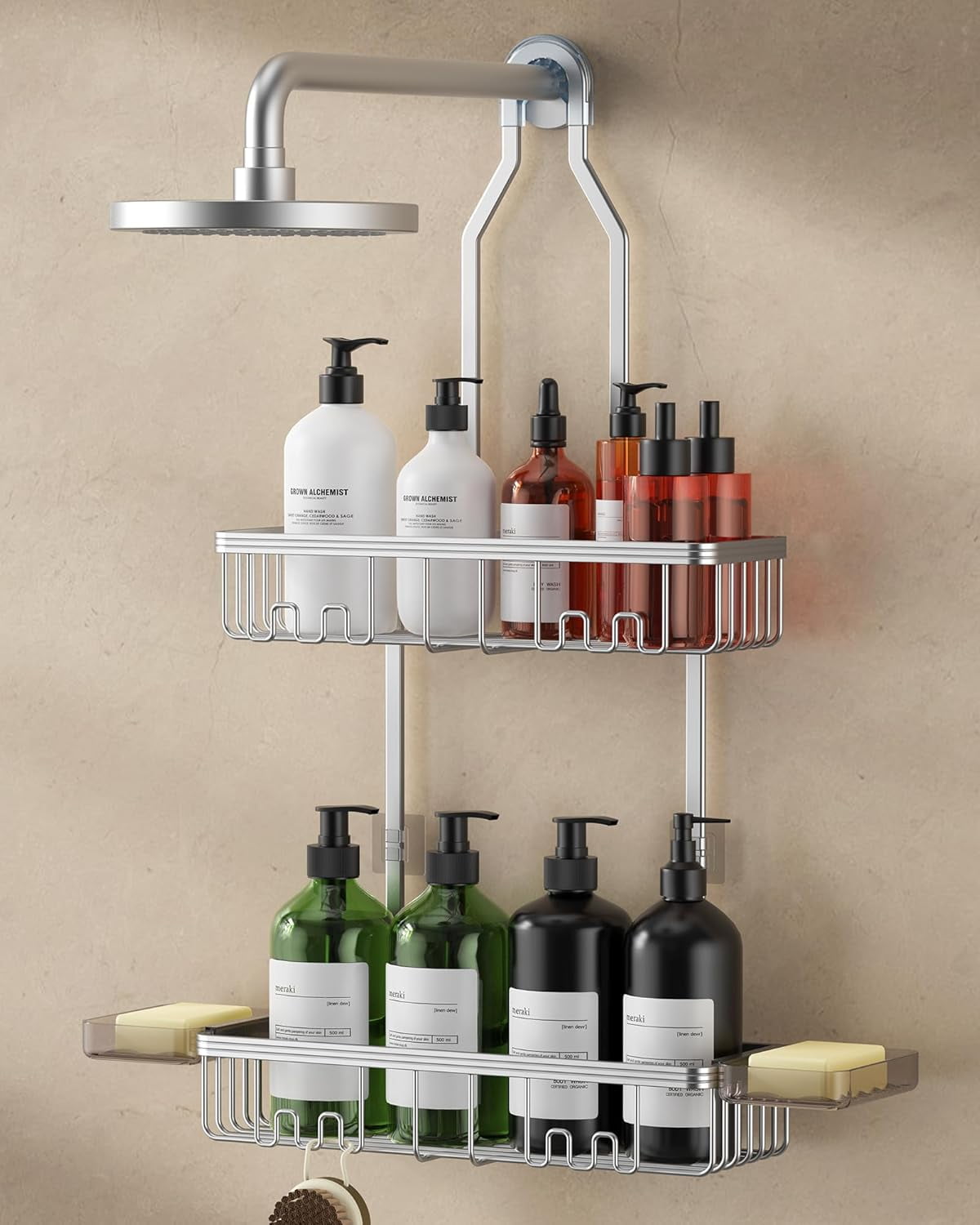 Shower Caddy Hanging, Shower Organizer Hanging, Aluminum Shower Racks ...
