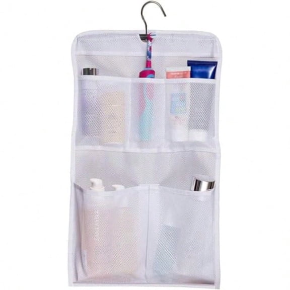 Shower Caddy Organizer 5 Pockets Roll up Hanging Bathroom Accessories Storage for Camper RV Gym Cruise Cabin College Dorm Shower Small
