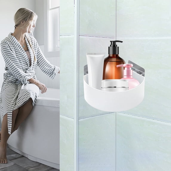Shower Caddy, Over-the-Shower Rod Shelf, Quick-Install Bath Storage, Organizing Bathroom Essentials, Household Solution