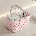 thumbnail image 1 of Shower Caddy, Portable Bath Organizer, Handheld Basket with Drain Holes, Durable Plastic, Bathroom Storage Solution, 1 of 6