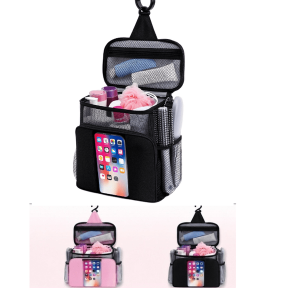 Shower Caddy Portable for College Dorm, Hanging Travel Toiletry Bag with Phone Pocket & Waterproof Bottom Cover,Quick-Dry Mesh Shower Bag,Dorm Room Essentials for Guys & Girls,Cruise Essentials 2026