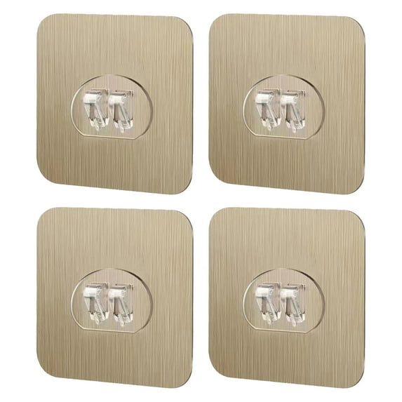 Shower Caddy Replacement – Drilling- Sticker Hooks for Bathroom and Kitchen Organizers in Four Styles 4PCS