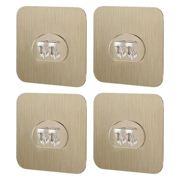 Shower Caddy Replacement Strips - 4 Styles No Drilling Hooks for Bathroom and Kitchen Organizers 4PCS