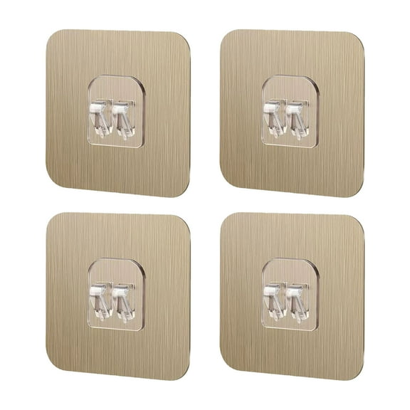 Hooks Shower Caddy Replacement Strips Sticker Hooks No Drilling Wall Mount for Bathroom Kitchen Racks Organizers 4PCS