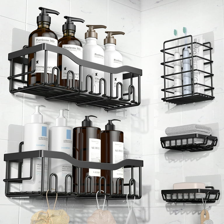 https://i5.walmartimages.com/seo/Shower-Caddy-Shelves-5-Pack-Adhesive-Organizer-Bathroom-Kitchen-No-Drilling-Large-Capacity-Rustproof-SUS304-Stainless-Steel-Organizer-Accessories-Bla_adc00fee-f453-4c83-998a-c7ae4b19882d.63a5bb33f50c33cf2fecf5fa4bacf3c8.jpeg?odnHeight=768&odnWidth=768&odnBg=FFFFFF