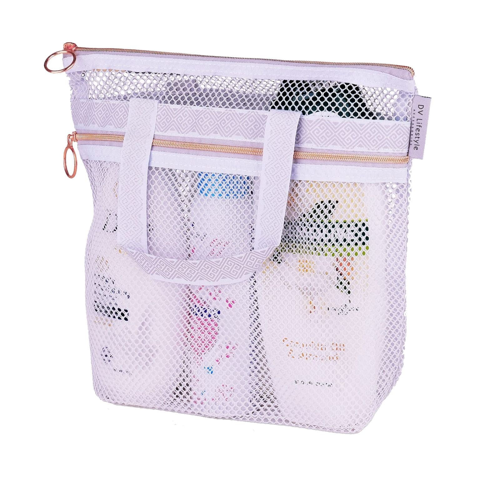 Shower Caddy With Zipper 2 Pockets Portable Shower Tote Ideal For Gym Travel Camp Beach For ...