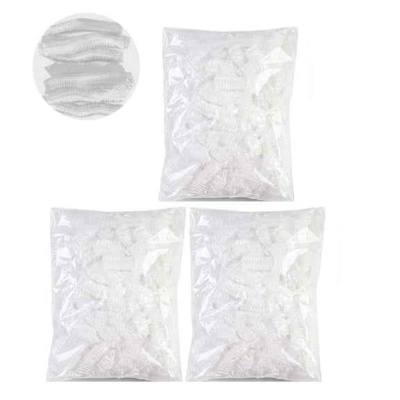 Shower Cap Clearance! 300pcs Clear Plastic Shower Caps, Clear Disposable Plastic Shower Bath Caps, Bath Caps, Clear Disposable Shower Caps, Clear Adult Shower Caps, Clear Plastic Shower Caps Large