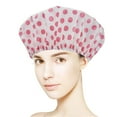 thumbnail image 1 of Shower Cap for Women Men Extra Large Waterproof Reusable Elastic Bathing Hair Cap Oversize Hair Cover for Shower Spa Travel, 1 of 6