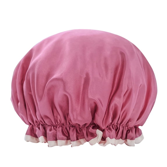 Woman Shower Cap - Ultrafine Fiber Lined Cap for Hair Care and During Bathing and Hair