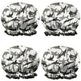 thumbnail image 1 of Shower Caps,Gray Camo Shark Silhouette Pattern Waterproof Shower Cap for Women 4 Pieces,Double Reusable Hair Cover for Shower PEVA Elastic Stretch Hem, 1 of 7